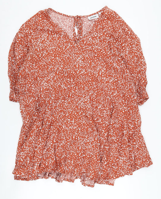 Weekday Women's Red Floral Dress, Size S
