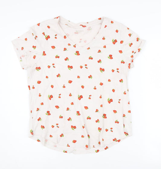 Womens UK Size M Old Navy White Basic T-Shirt