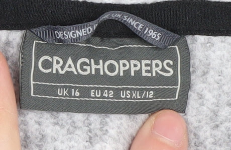 Craghoppers Women's Grey Hoodie - Size 16, Outdoor Wear