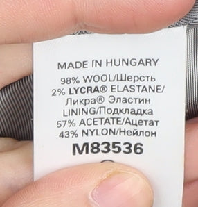 Next Women's Black Pinstripe Blazer Size 14