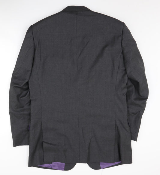 Mens UK Size 42 T.M.Lewin Regular Grey Suit Jacket