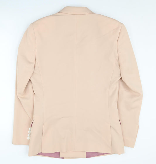ASOS DESIGN Men's Pink Double-Breasted Blazer 38S