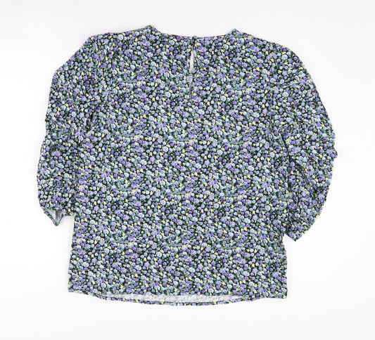 Womens UK Size 10 VILA Multicoloured Basic Blouse