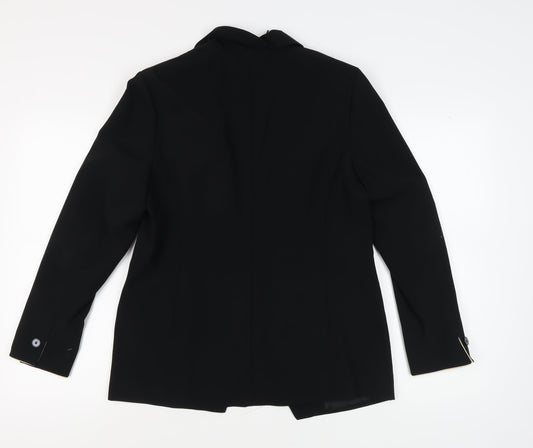 Marks and Spencer Women's Black Blazer Shawl Lapel Size 14