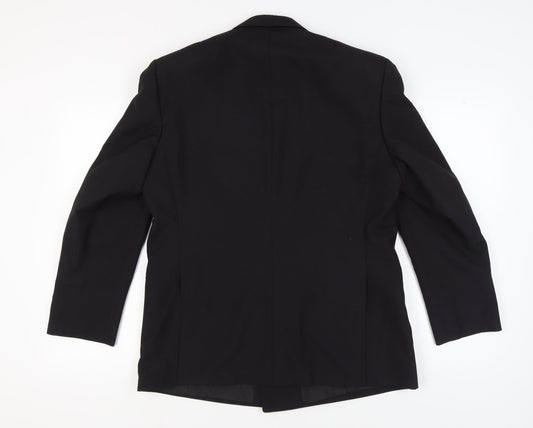 Mens UK Size 42 Varteks Regular Black Suit Jacket