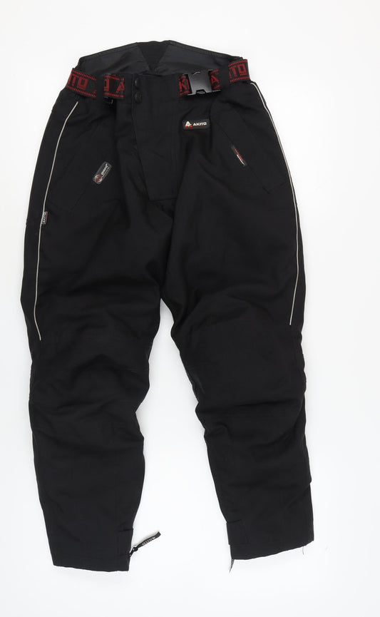 Mens UK Size 2XS Akito Snow Pants Black Trousers