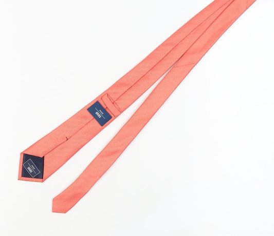 Moss 1851 Men's Coral Silk Slim Tie One Size