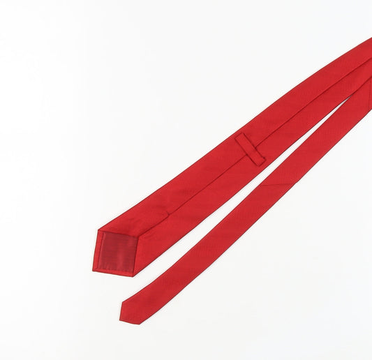 Marks and Spencer Men's Red Silk Tie, One Size
