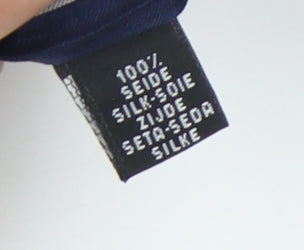 Michaelis Men's Blue Silk Striped Tie - Excellent Condition