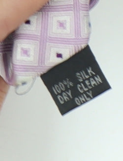 Thomas Nash Men's Purple Geometric 100% Silk Tie