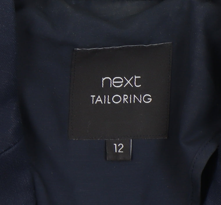 Next Women's Blue Blazer, Size 12, Single-Breasted