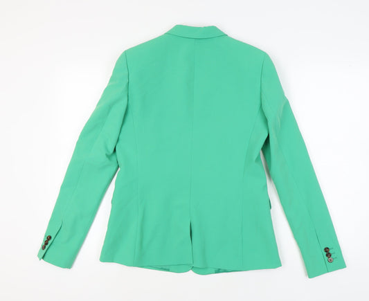 Topshop Women's Green Blazer UK 12