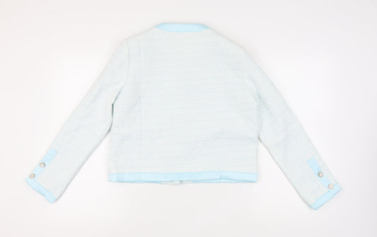 Capsule Women's Blue Suit Jacket M, Bouclé, Casual