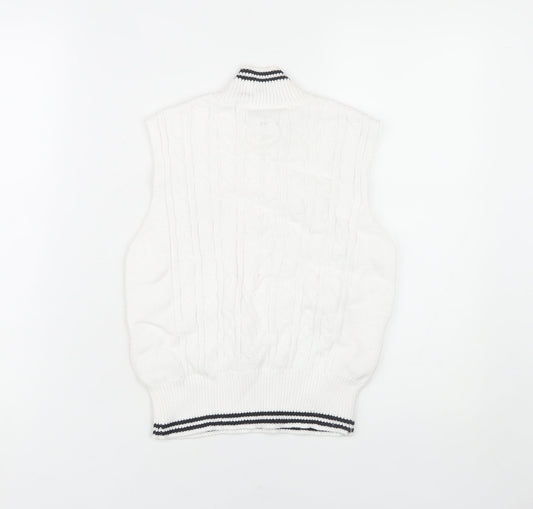 Womens UK Size 12 Marks and Spencer White Vest Jumper