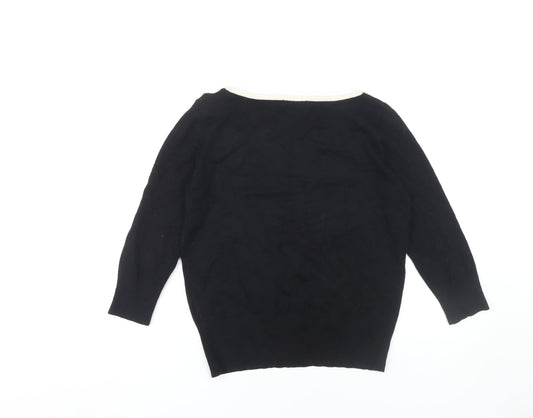 Womens UK Size 12 Marks and Spencer Black Pullover Jumper