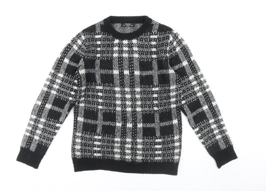Womens UK Size S Bershka Black Pullover Jumper