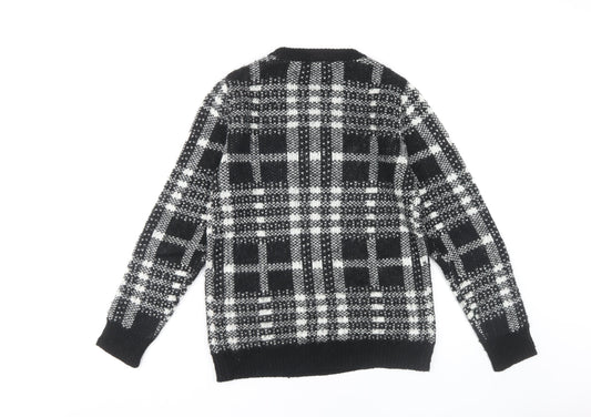 Womens UK Size S Bershka Black Pullover Jumper