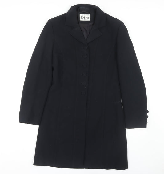 Diva Women's Black Overcoat Size 12