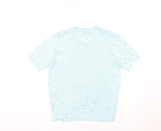 Womens UK Size 10-12 Damart Blue T-Shirt