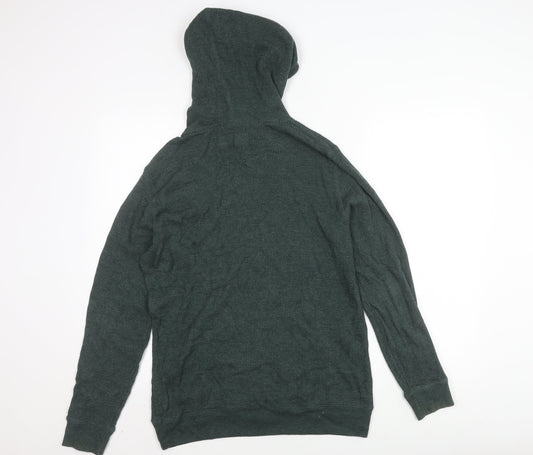 Abercrombie & Fitch Men's Green Pullover Hoodie, S
