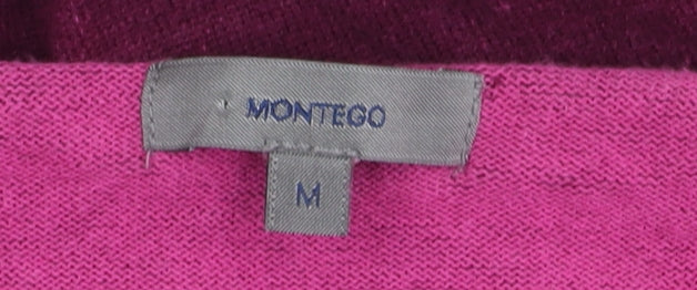 Montego Women's Purple V-Neck Pullover Jumper M