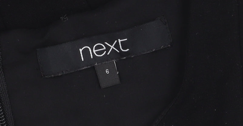 Next Women's Black Dress, Size 6, Classic Style