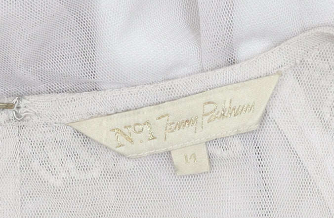 No.1 Jenny Packham Women's Ivory A-Line Dress Size 14
