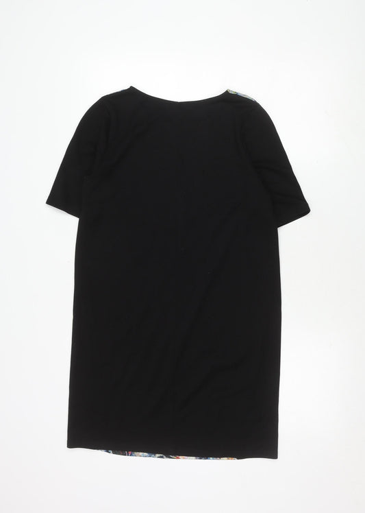 Warehouse Women’s Black Floral Sheath Dress Size 10