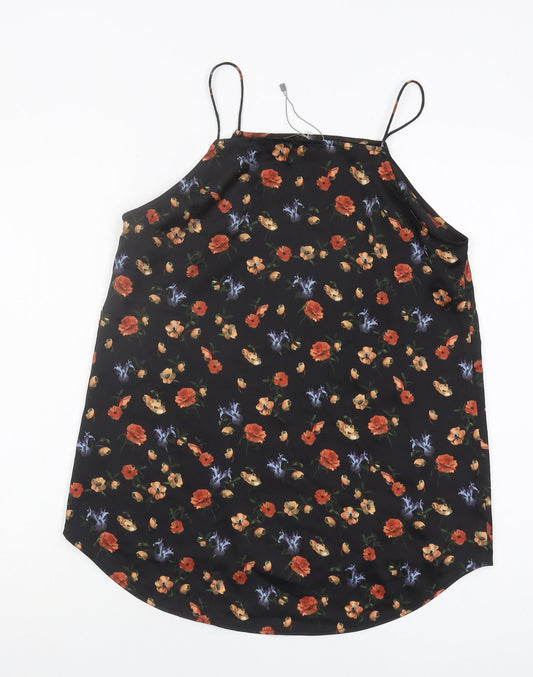Womens UK Size 12 Oasis Black Camisole Tank
