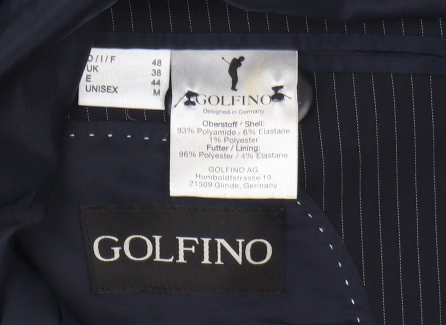 Golfino Men's Blue Striped Blazer 38