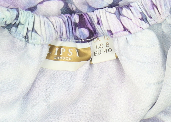 Lipsy Women's Multicoloured Butterfly Playsuit, Size 8