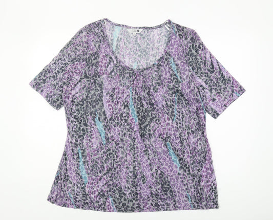 Womens UK Size L Isle Multicoloured Basic Blouse