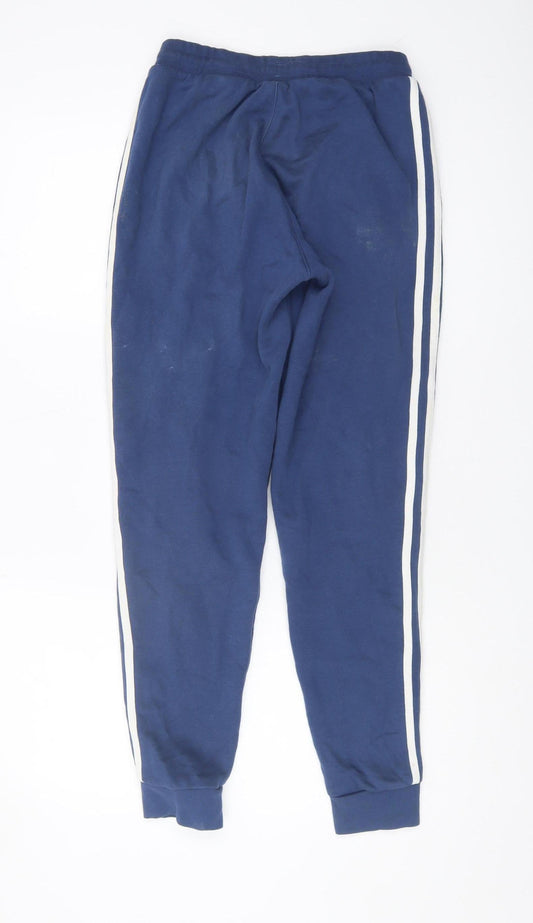 Womens UK Size S adidas Regular Fit Jogger Blue Trousers