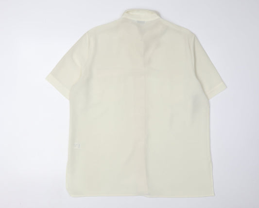 Womens UK Size 18 Berkertex Ivory Button-Up