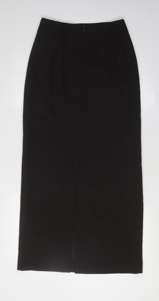 Kaliko Women's Black Wool Long Pencil Skirt Size S