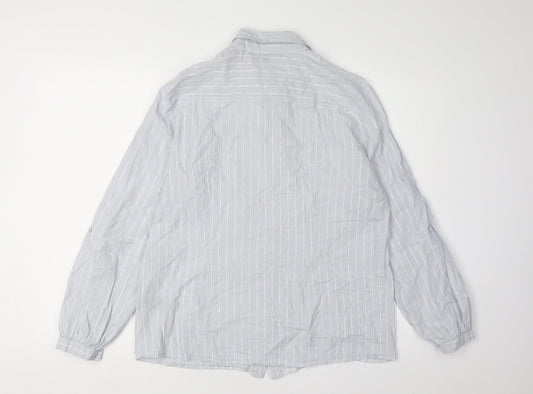 Womens UK Size 14 Debenhams White Button-Up