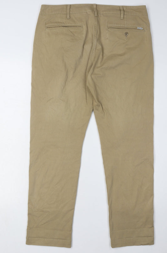 Levi Strauss Men's Beige Chino Trousers Size 30