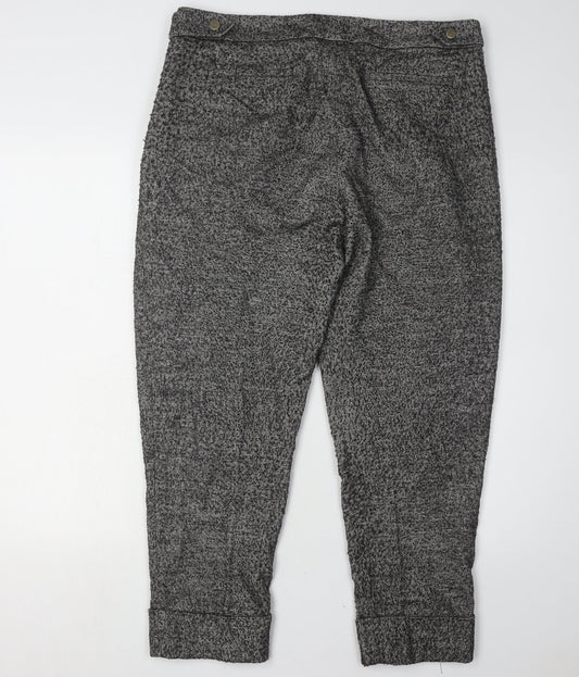 Womens UK Size 12 French Connection Classic Fit Casual Workwear Black Trousers
