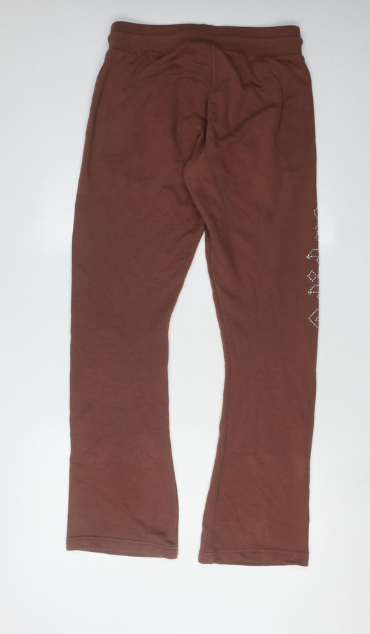 Adidas Brown Jogger Trousers, Women's Size 12, Casual