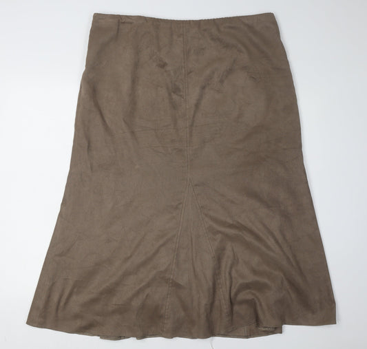 CC Women’s Brown Skirt, Size 18, Polyester Blend