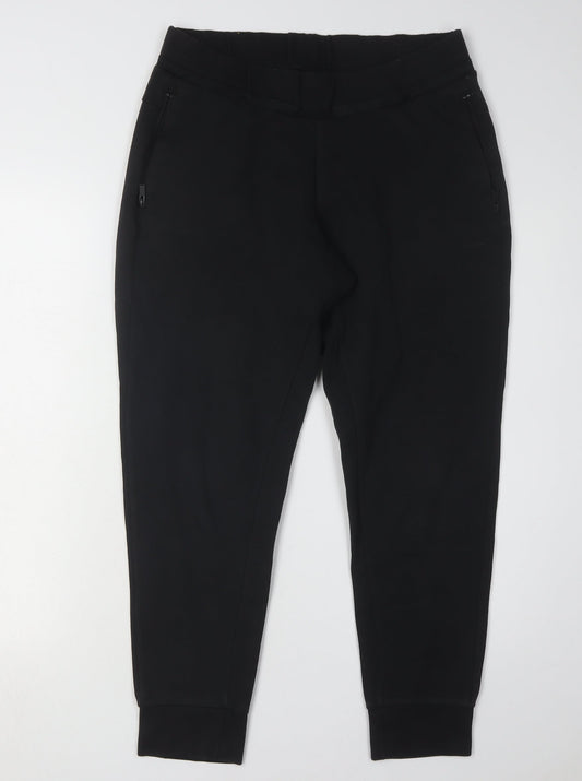 Additional front view of Adidas Women's Black Joggers M Gym Training Trousers