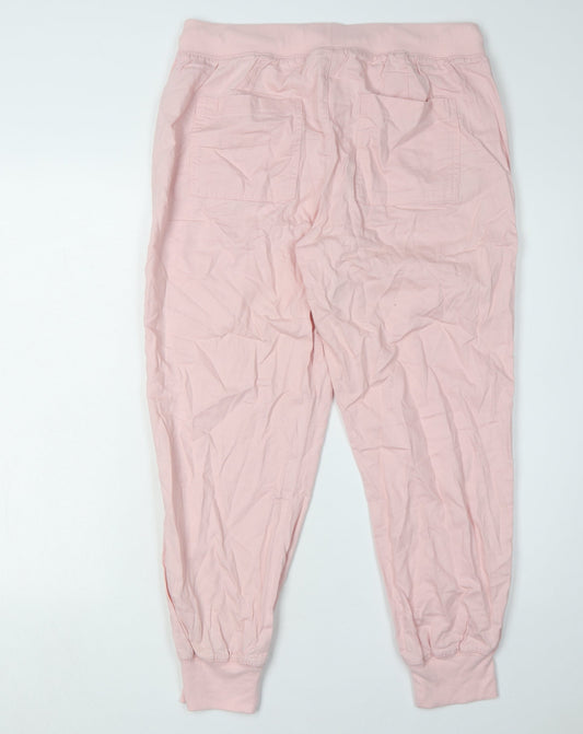 Womens UK Size M Gap Relaxed Fit Jogger Pink Trousers