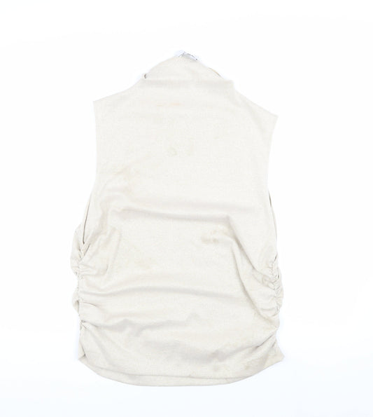 Womens UK Size 20 Marks and Spencer Beige Basic Blouse