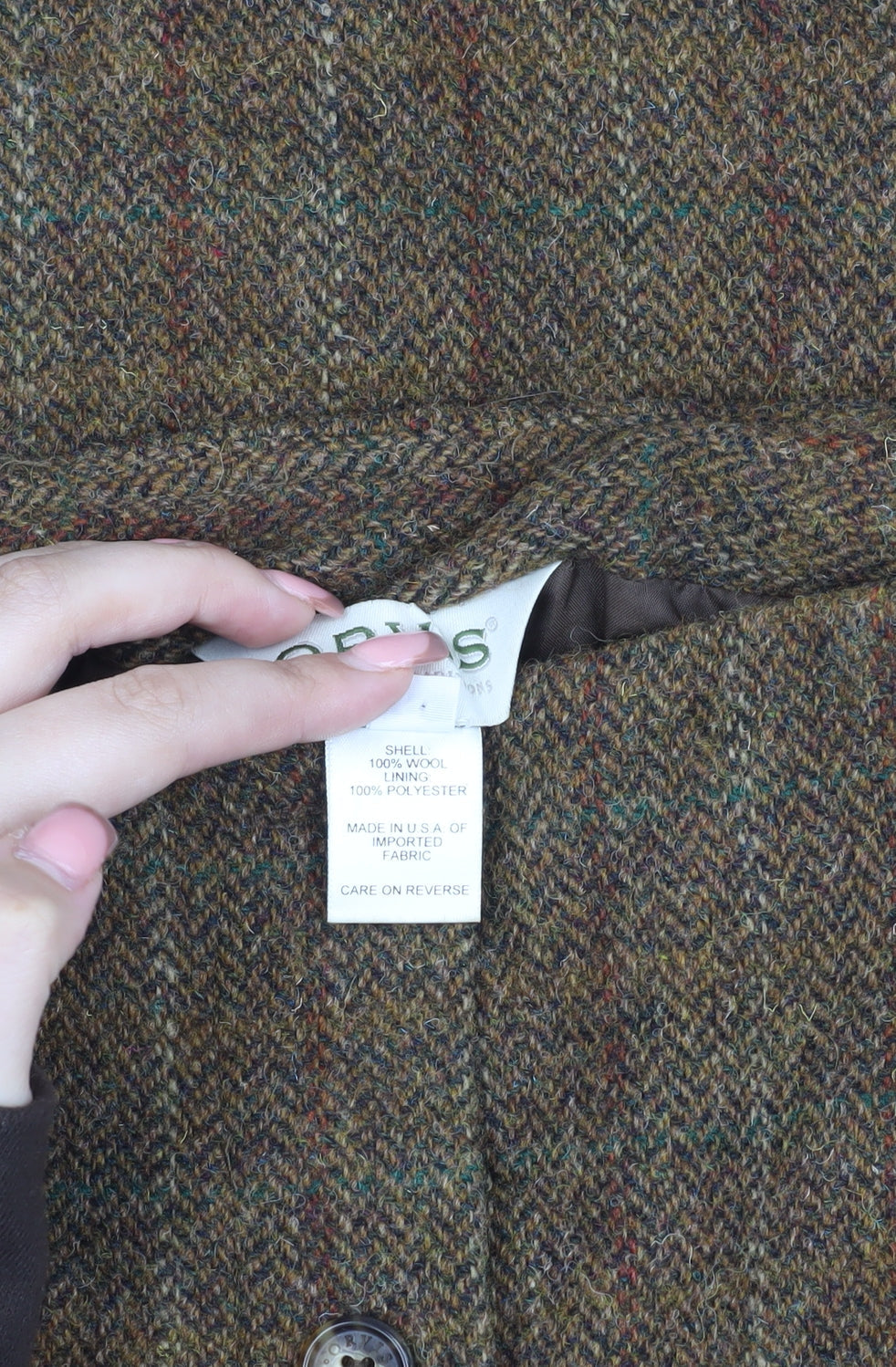 Orvis Women's Brown Tweed Midi Skirt Size 6