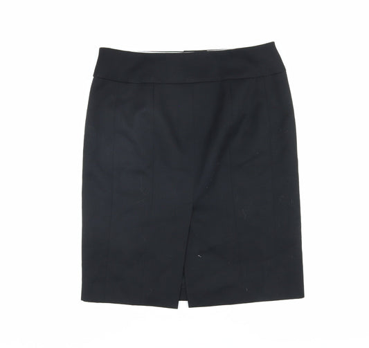 J.Crew Women's Black Wool Pencil Skirt Size 4P