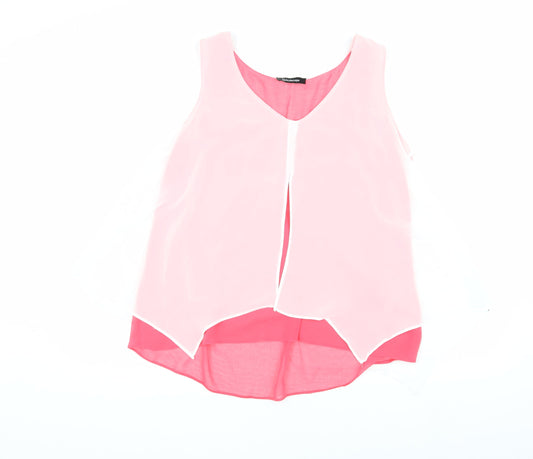 Womens UK Size 14 Kaleidoscope Pink Tank
