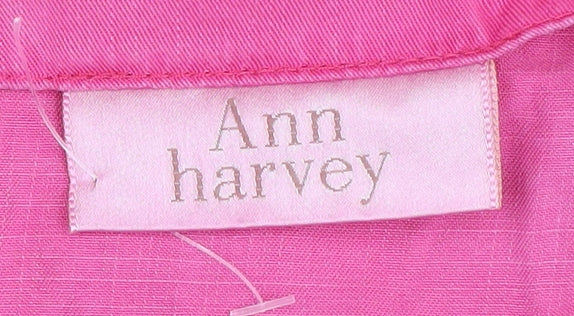 Ann Harvey Women's Pink Plus Size Beaded Skirt