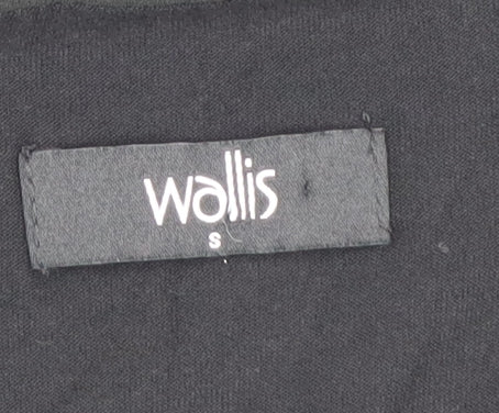 Womens UK Size S Wallis Black Basic Blouse