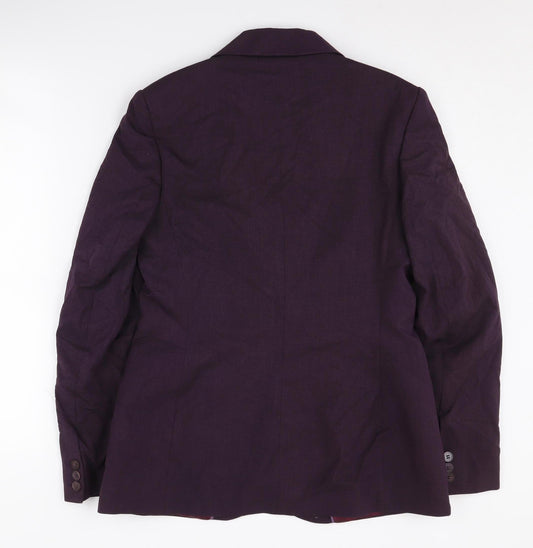 Next Women's Purple Blazer, UK 12, Regular Fit