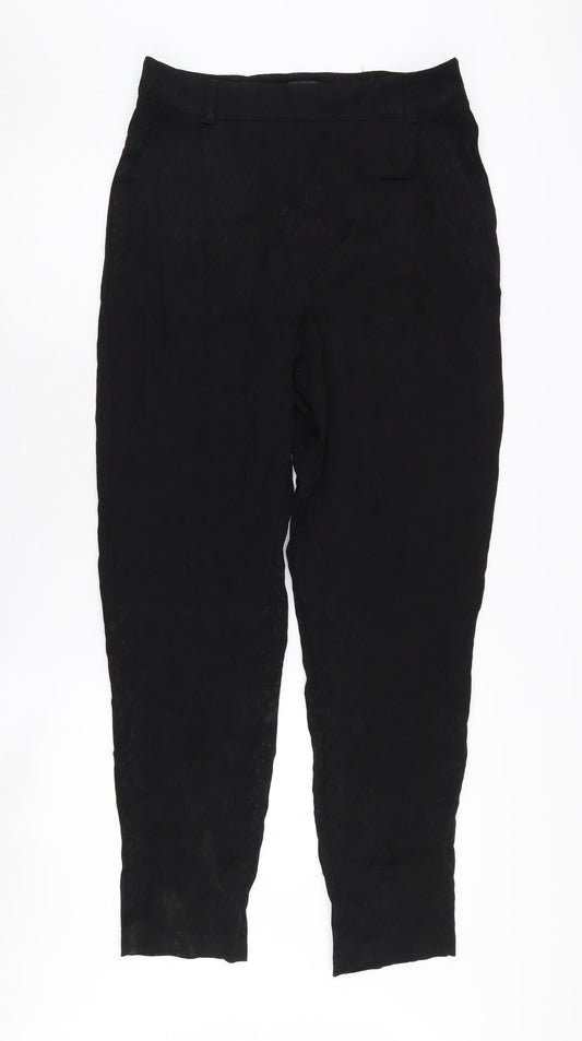 Womens UK Size 12 Dorothy Perkins Regular Fit Black Trousers